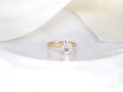 2 CT Emerald Pave Moissanite Engagement Ring