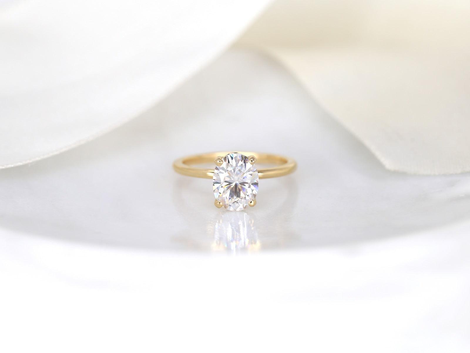 2 CT Emerald Pave Moissanite Engagement Ring