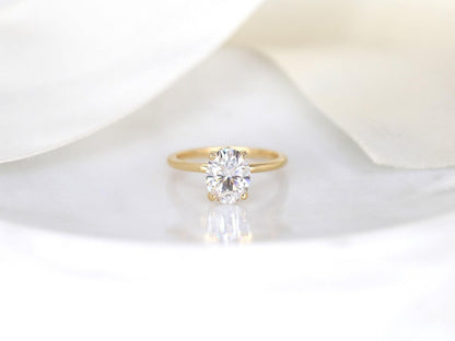 2 CT Emerald Pave Moissanite Engagement Ring