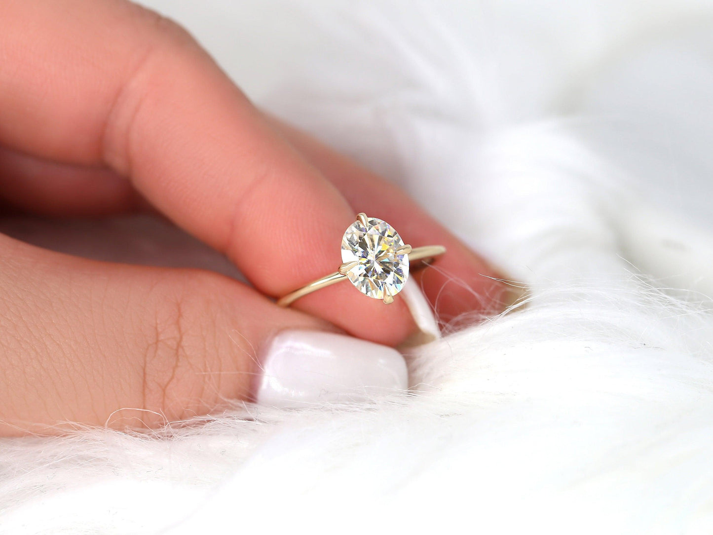 2 CT Emerald Pave Moissanite Engagement Ring