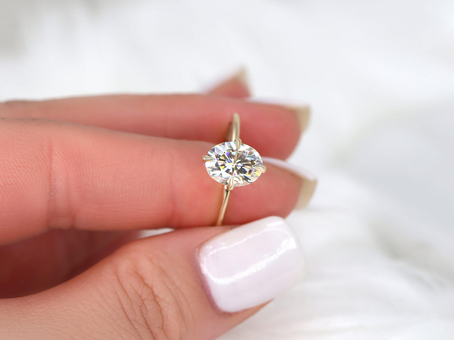 2 CT Emerald Pave Moissanite Engagement Ring