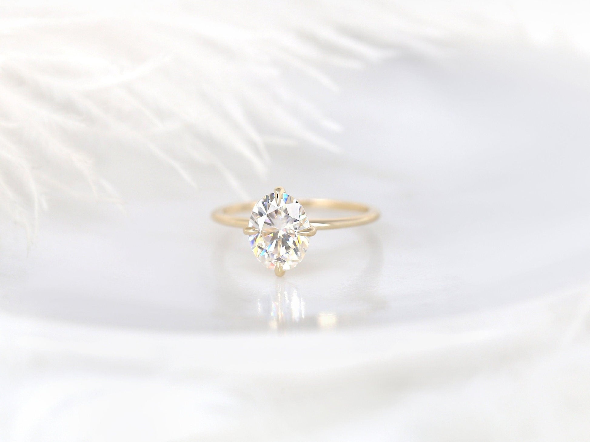 2 CT Emerald Pave Moissanite Engagement Ring