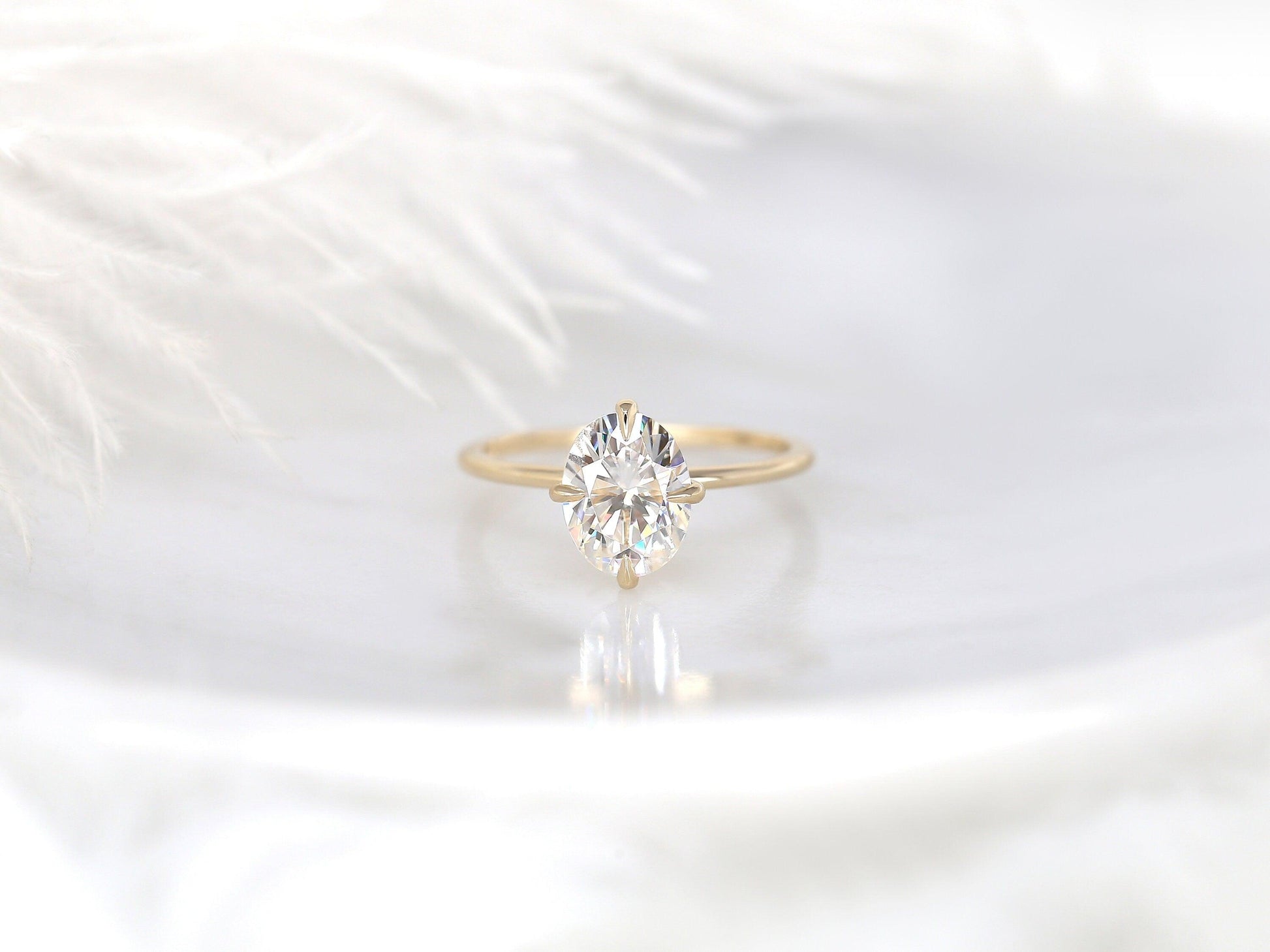 2 CT Emerald Pave Moissanite Engagement Ring