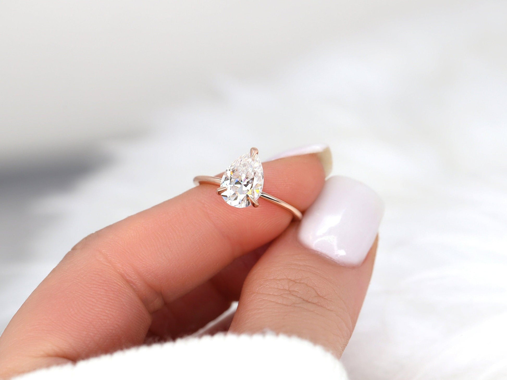 2 CT Emerald Pave Moissanite Engagement Ring