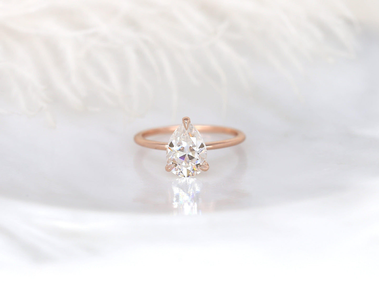 2 CT Emerald Pave Moissanite Engagement Ring