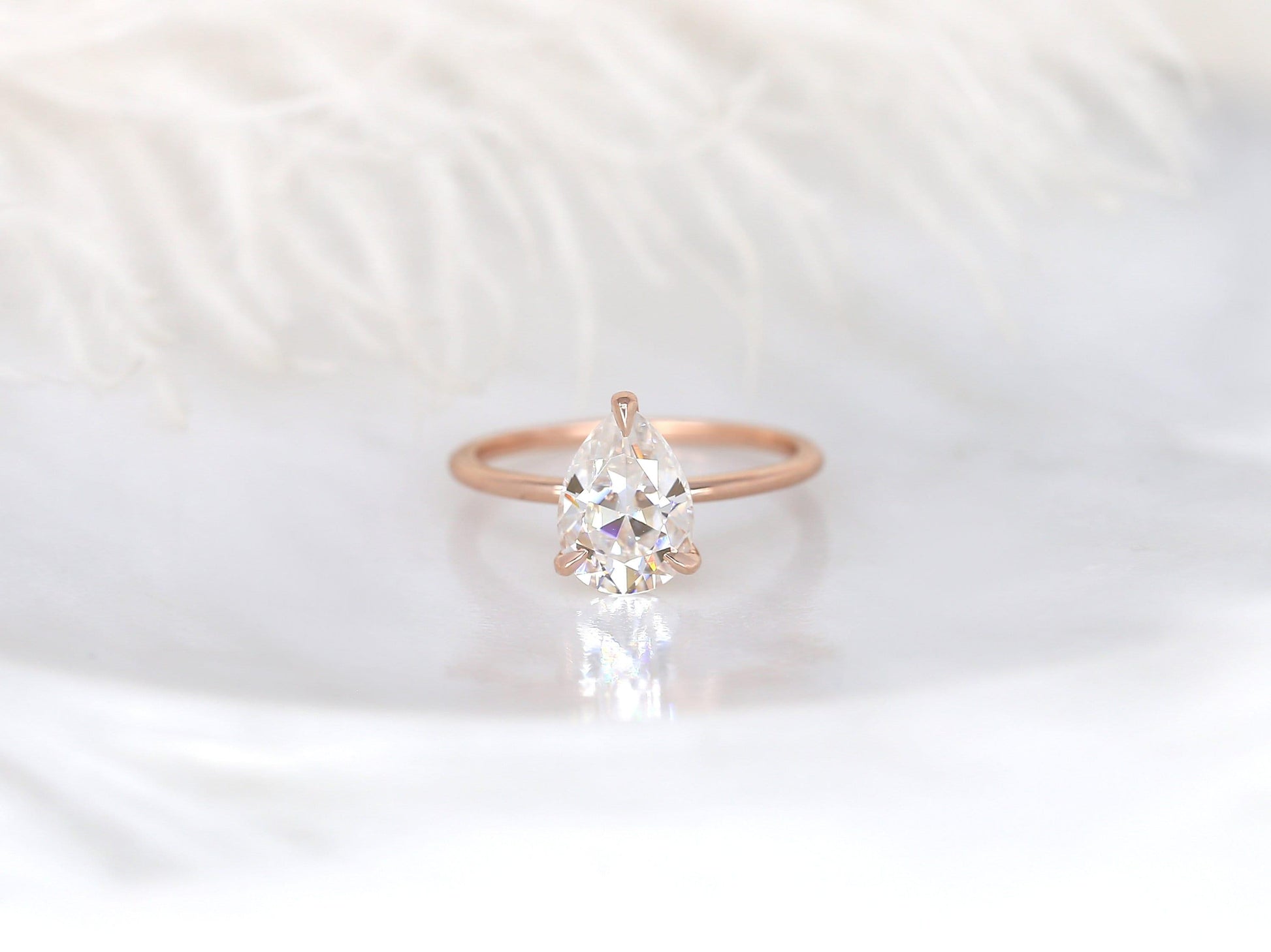 2 CT Emerald Pave Moissanite Engagement Ring