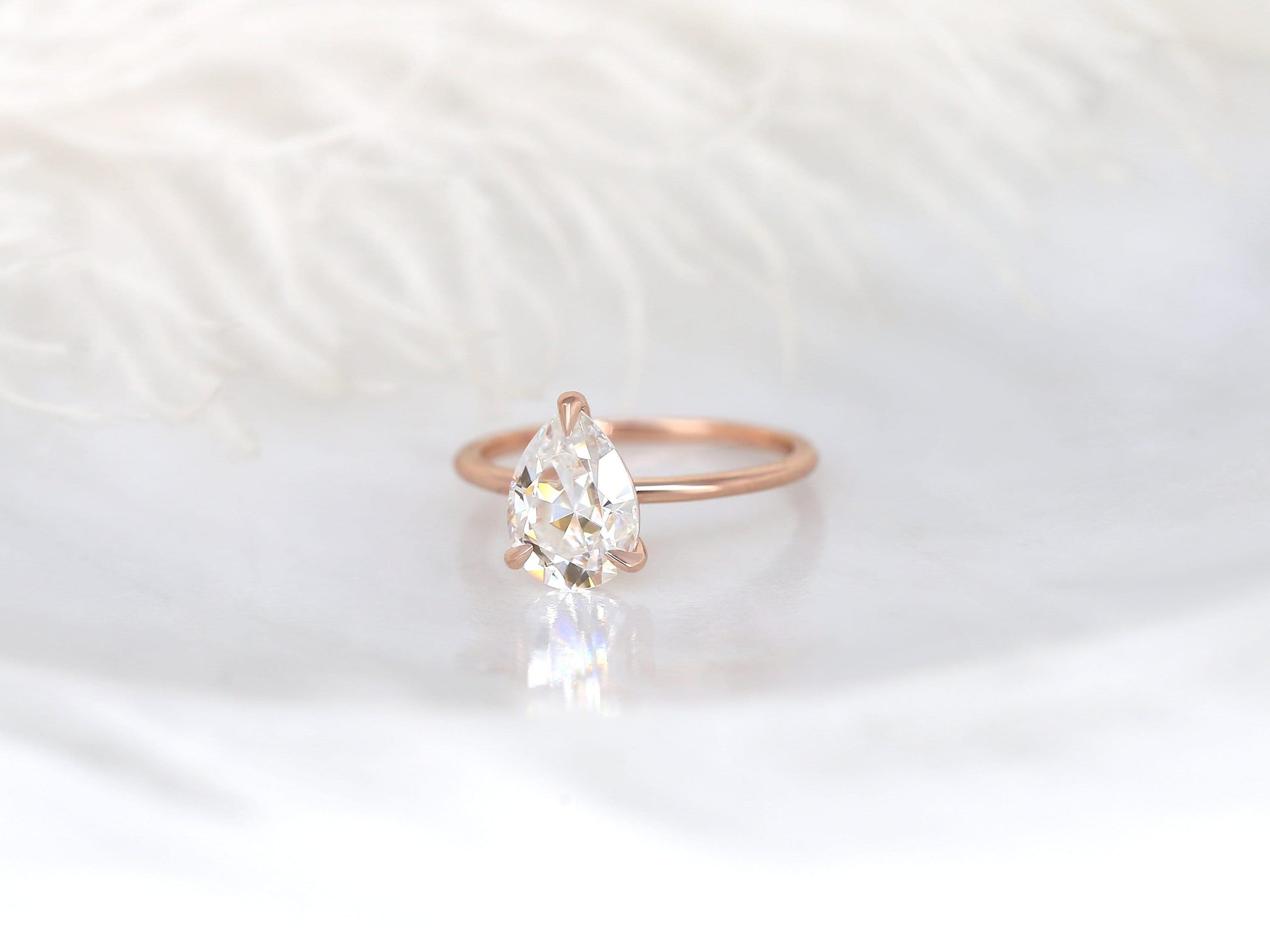 2 CT Emerald Pave Moissanite Engagement Ring