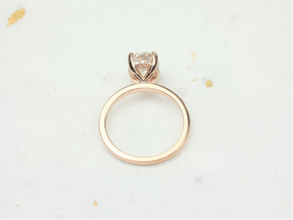 2 CT Emerald Pave Moissanite Engagement Ring