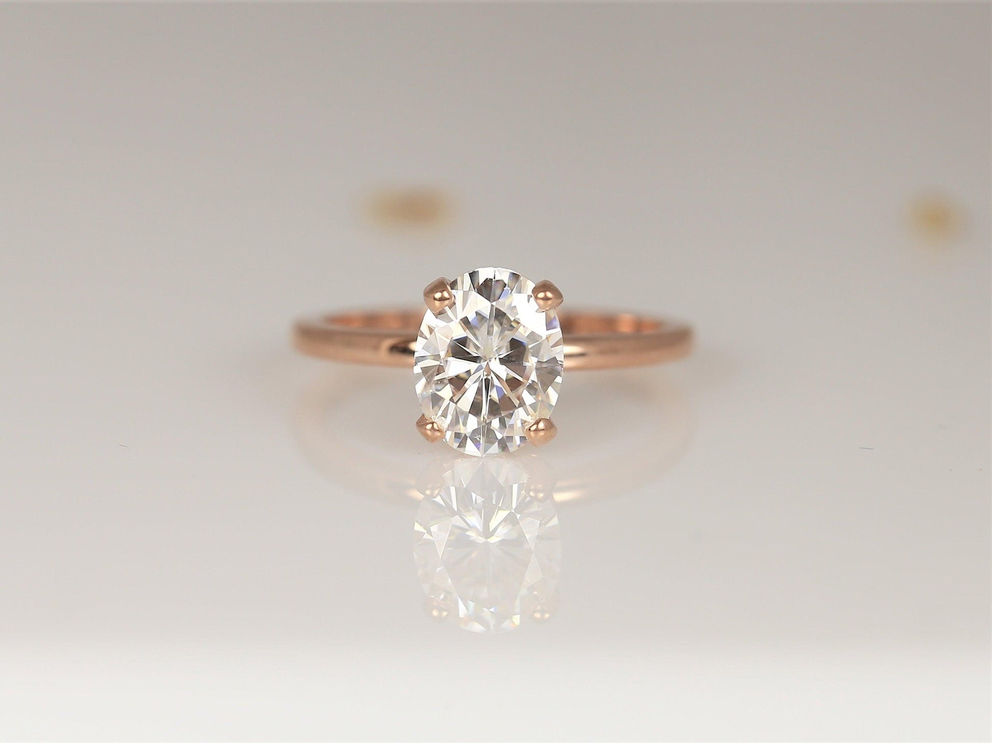 2 CT Emerald Pave Moissanite Engagement Ring