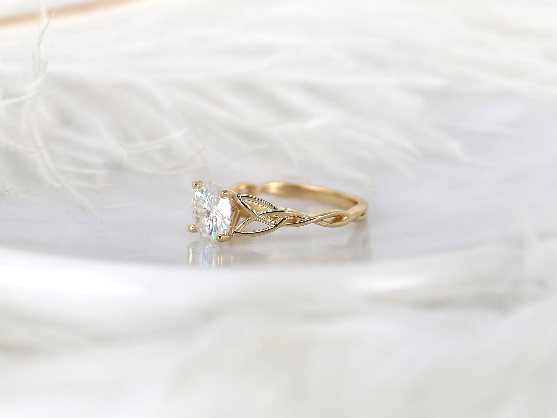 2 CT Emerald Pave Moissanite Engagement Ring