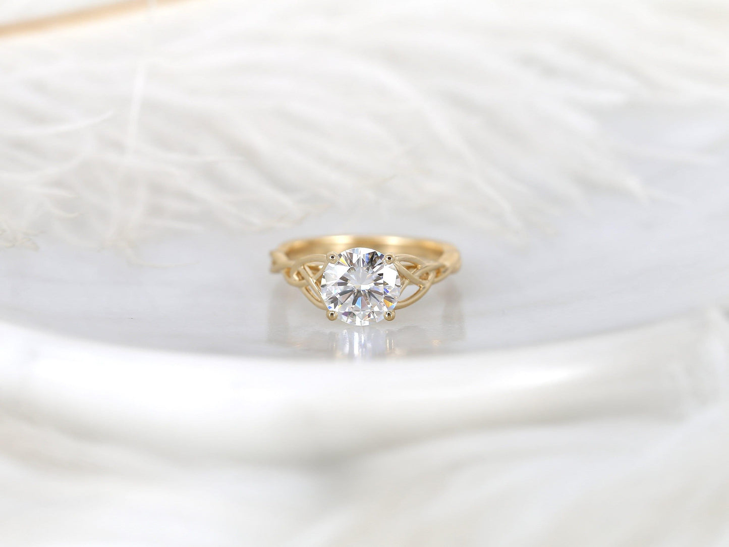2 CT Emerald Pave Moissanite Engagement Ring