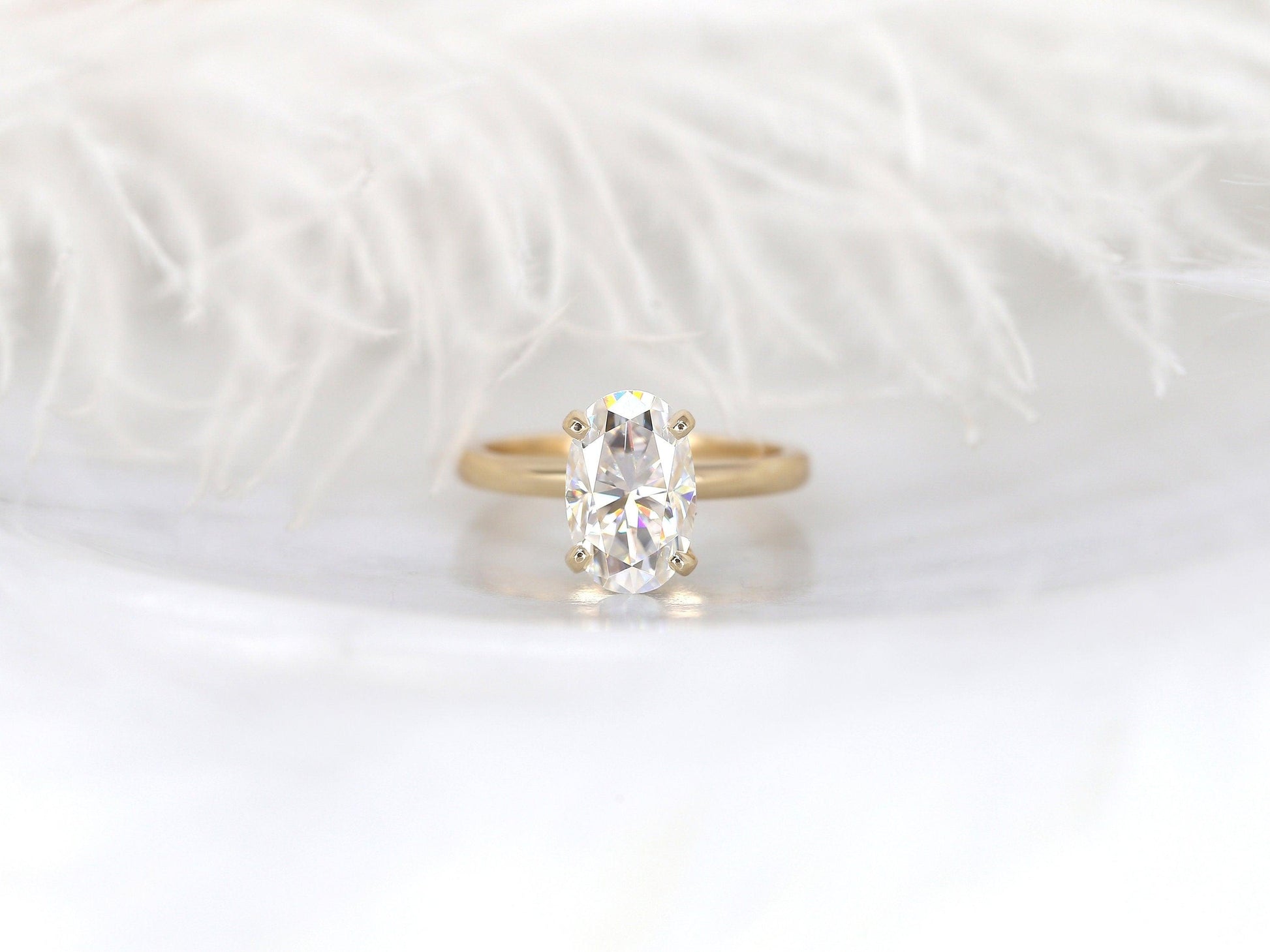 2 CT Emerald Pave Moissanite Engagement Ring