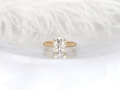 2 CT Emerald Pave Moissanite Engagement Ring
