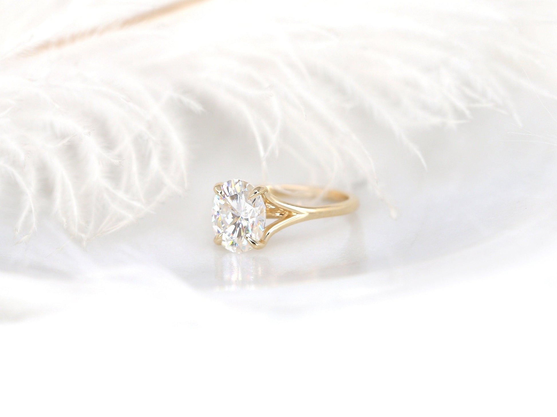 2 CT Emerald Pave Moissanite Engagement Ring