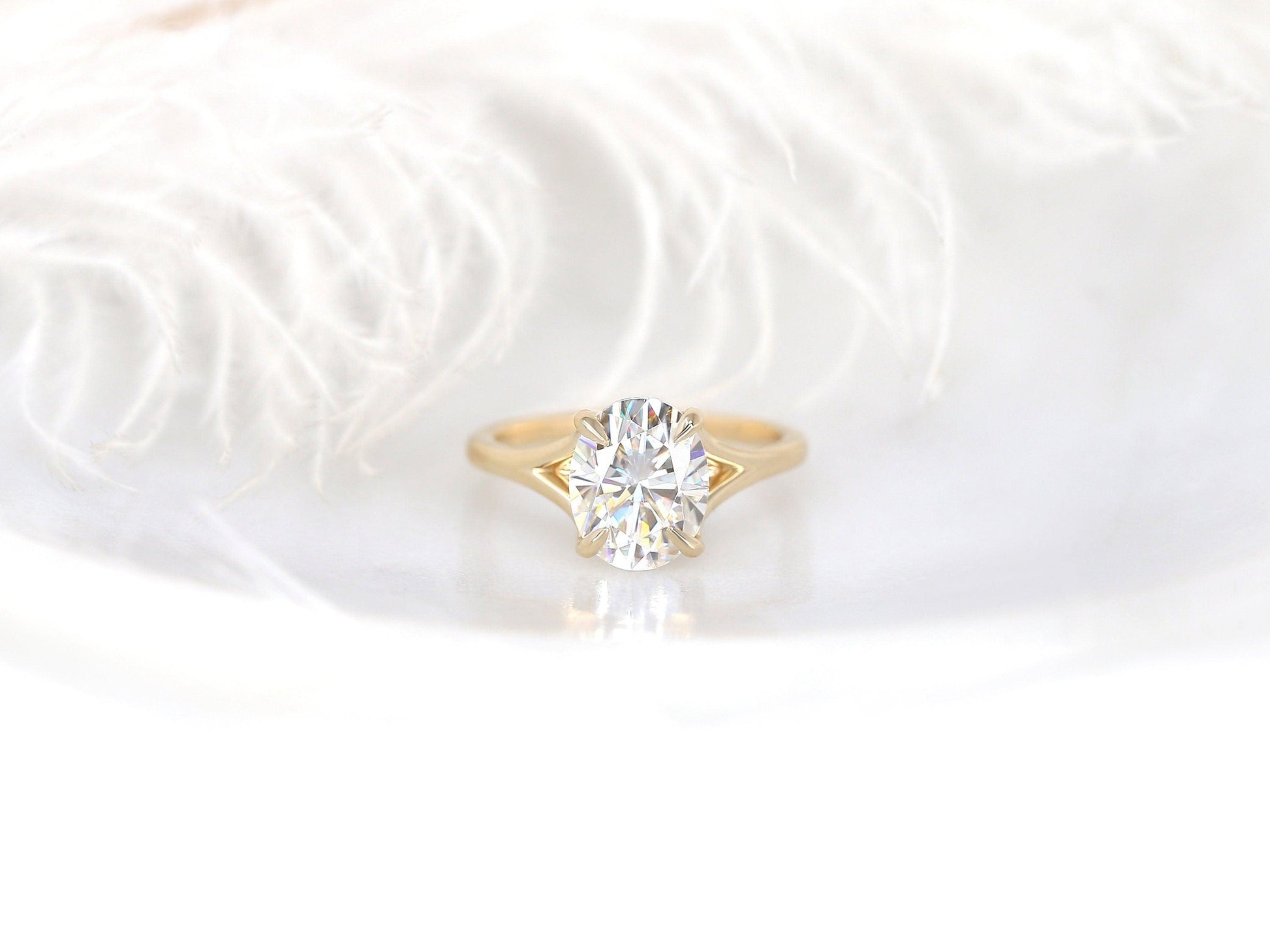 2 CT Emerald Pave Moissanite Engagement Ring