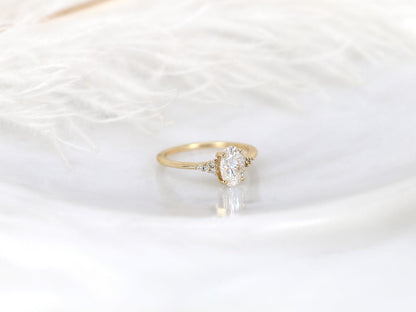 2 CT Emerald Pave Moissanite Engagement Ring