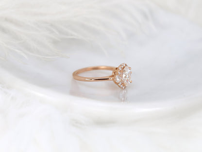 2 CT Emerald Pave Moissanite Engagement Ring