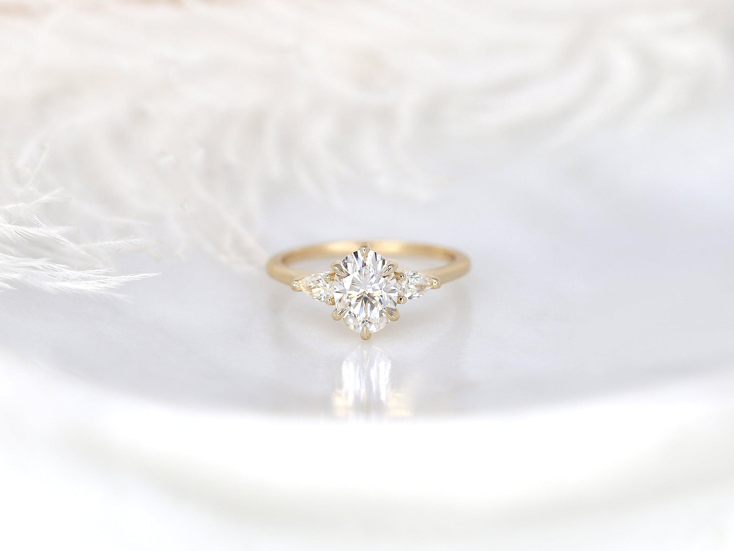 2 CT Emerald Pave Moissanite Engagement Ring