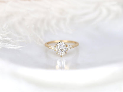 2 CT Emerald Pave Moissanite Engagement Ring