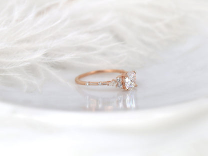 2 CT Emerald Pave Moissanite Engagement Ring