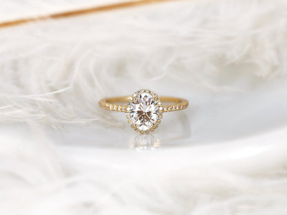 2 CT Emerald Pave Moissanite Engagement Ring
