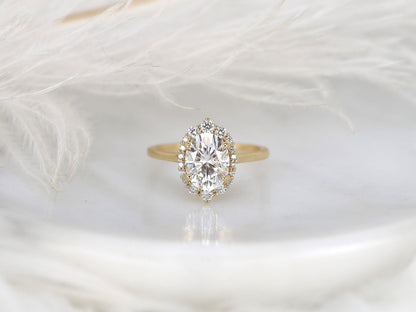 2 CT Emerald Pave Moissanite Engagement Ring