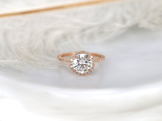 2 CT Emerald Pave Moissanite Engagement Ring