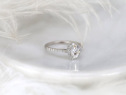 2 CT Emerald Pave Moissanite Engagement Ring