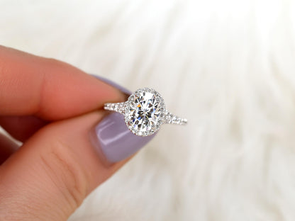 2 CT Emerald Pave Moissanite Engagement Ring
