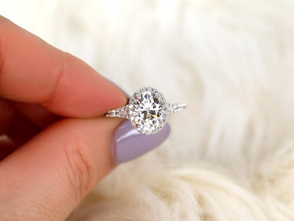 2 CT Emerald Pave Moissanite Engagement Ring