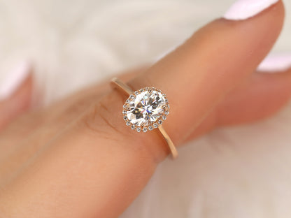 2 CT Emerald Pave Moissanite Engagement Ring