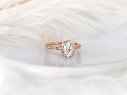 2 CT Emerald Pave Moissanite Engagement Ring