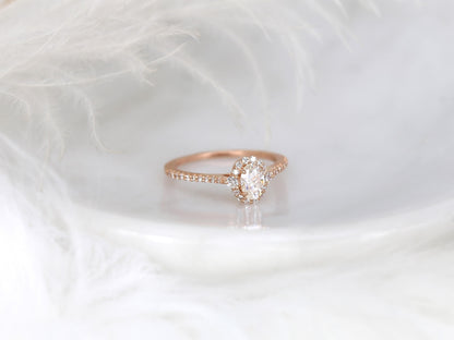 2 CT Emerald Pave Moissanite Engagement Ring