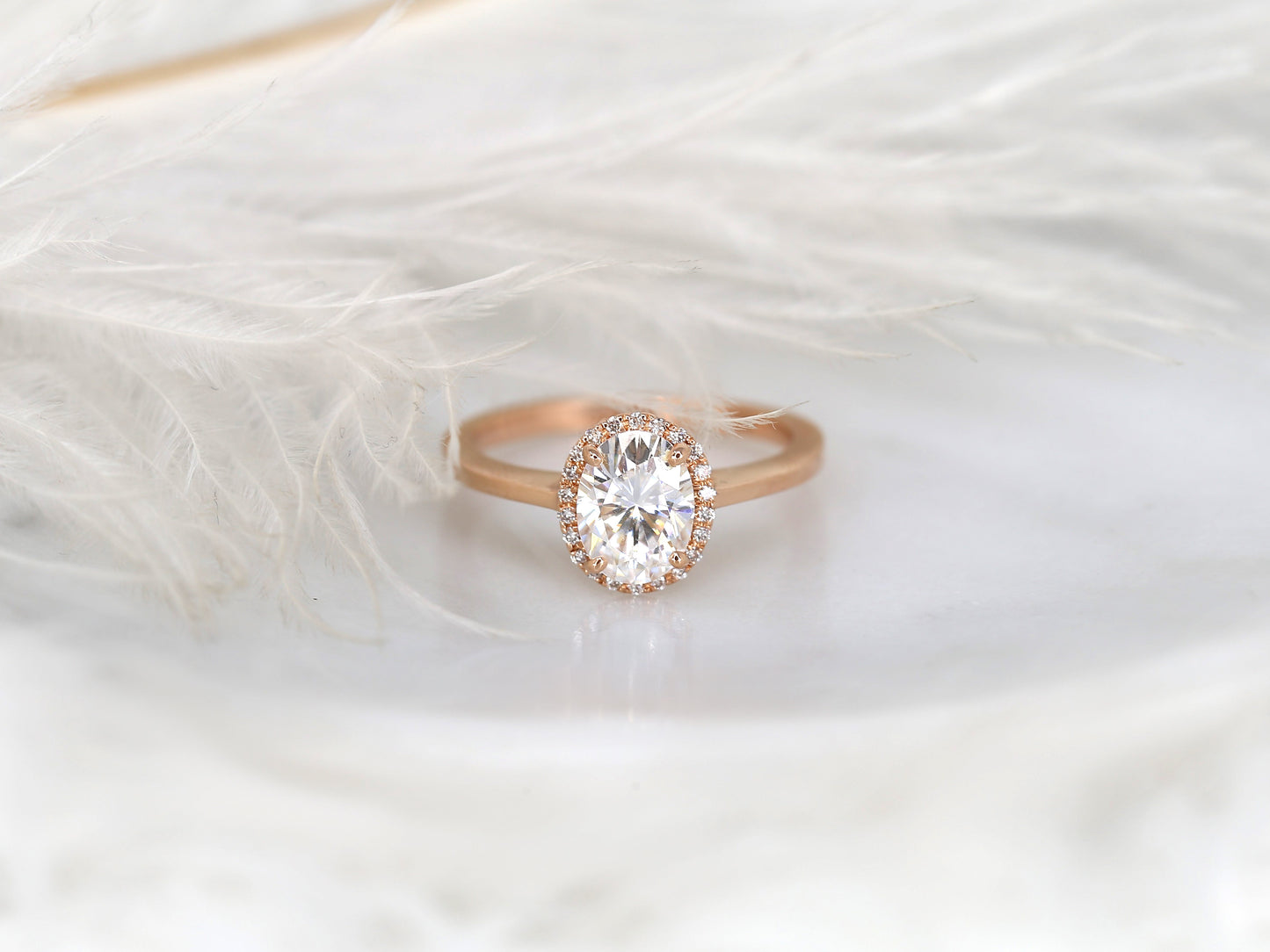 2 CT Emerald Pave Moissanite Engagement Ring