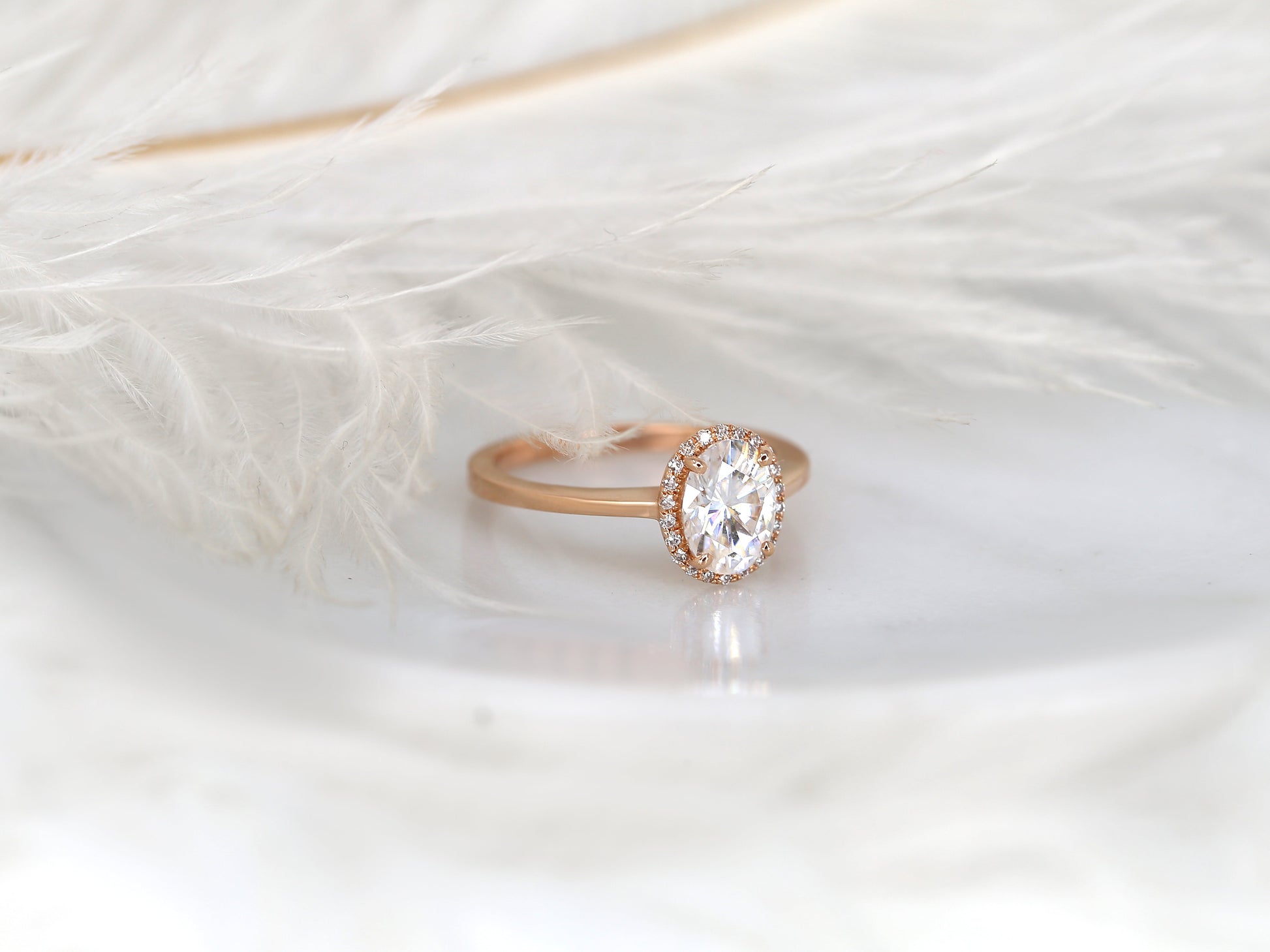 2 CT Emerald Pave Moissanite Engagement Ring