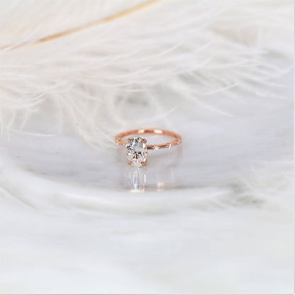 2 CT Emerald Pave Moissanite Engagement Ring