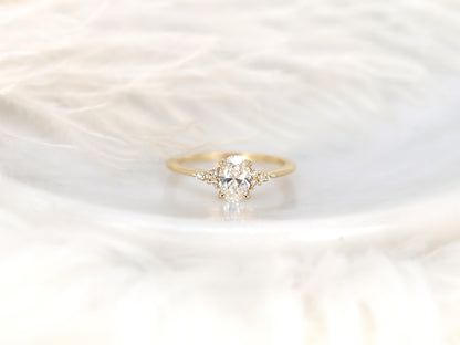 2 CT Emerald Pave Moissanite Engagement Ring