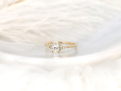 2 CT Emerald Pave Moissanite Engagement Ring