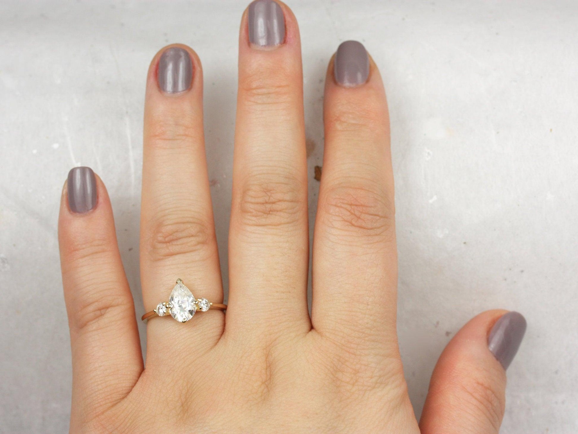 2 CT Emerald Pave Moissanite Engagement Ring