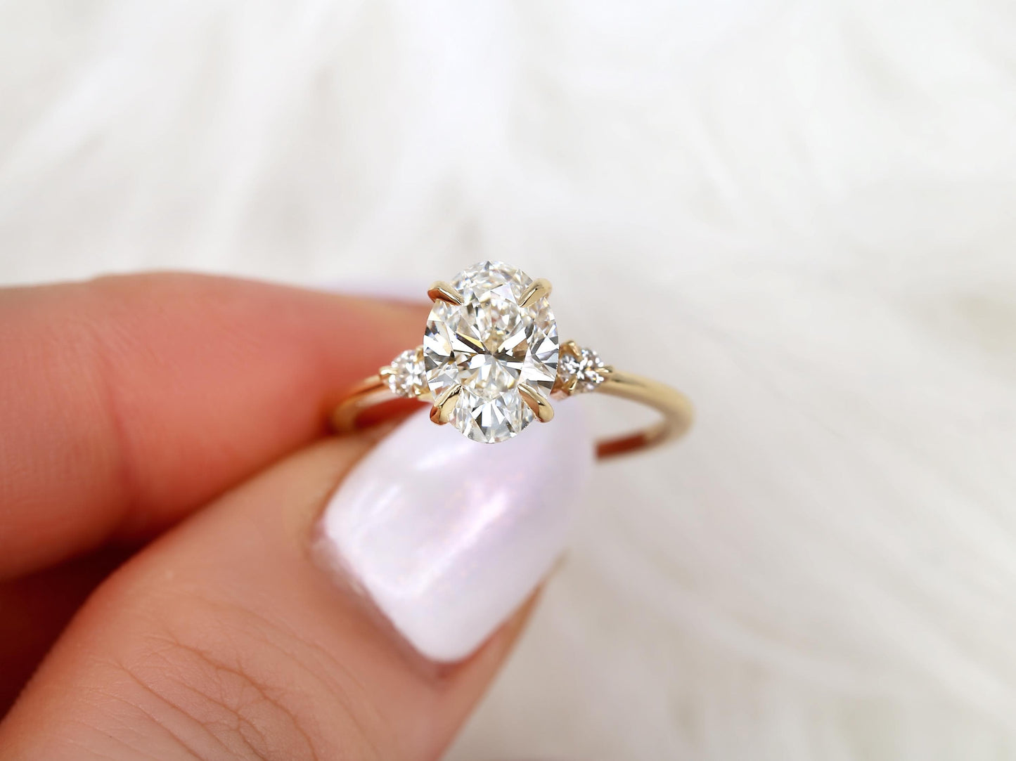 2 CT Emerald Pave Moissanite Engagement Ring