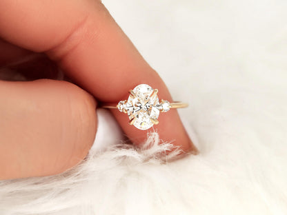 2 CT Emerald Pave Moissanite Engagement Ring