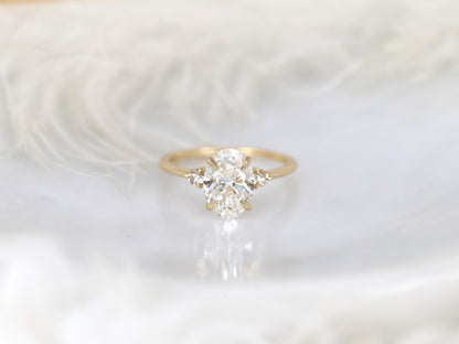 2 CT Emerald Pave Moissanite Engagement Ring