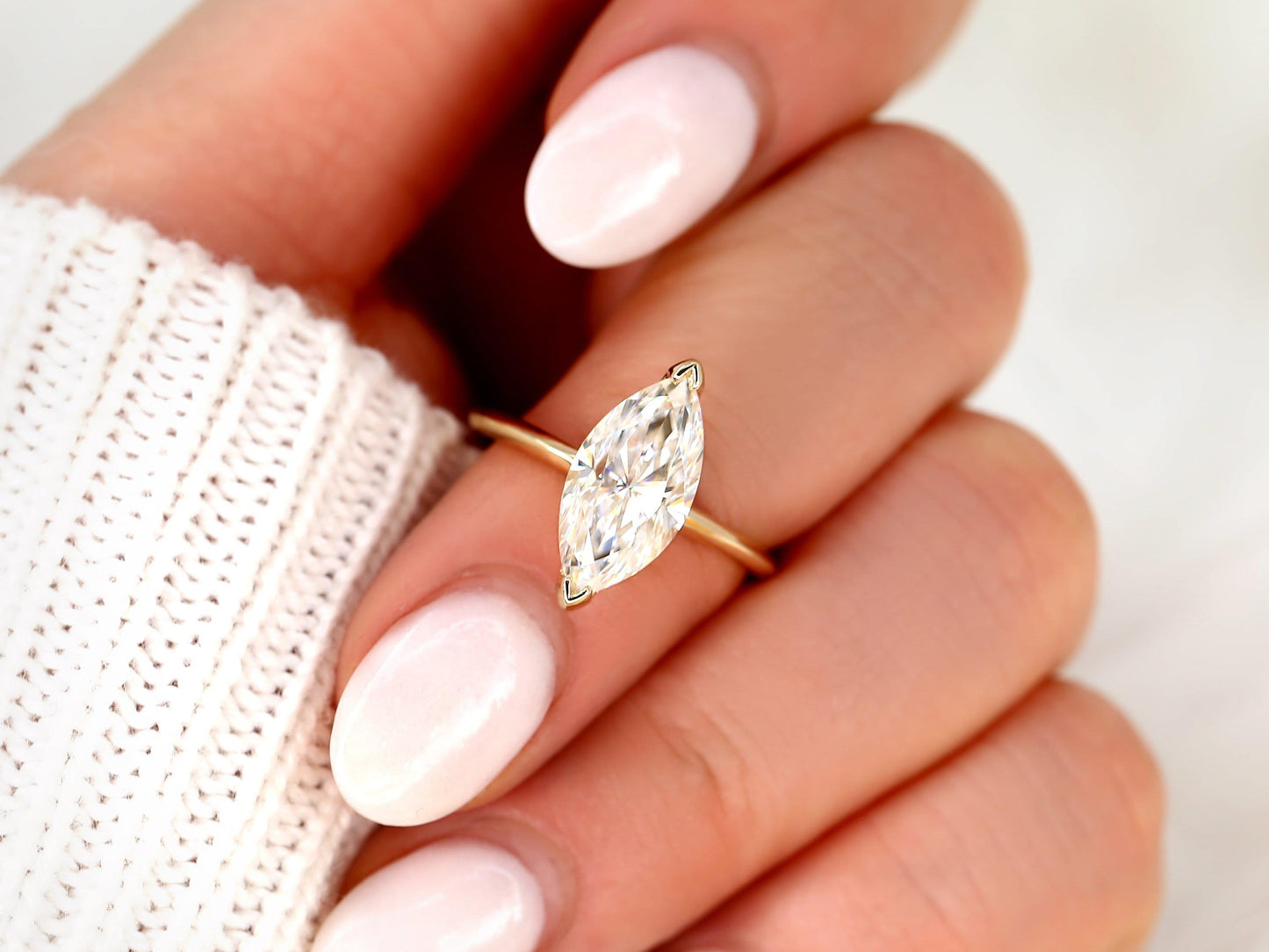 2 CT Emerald Pave Moissanite Engagement Ring