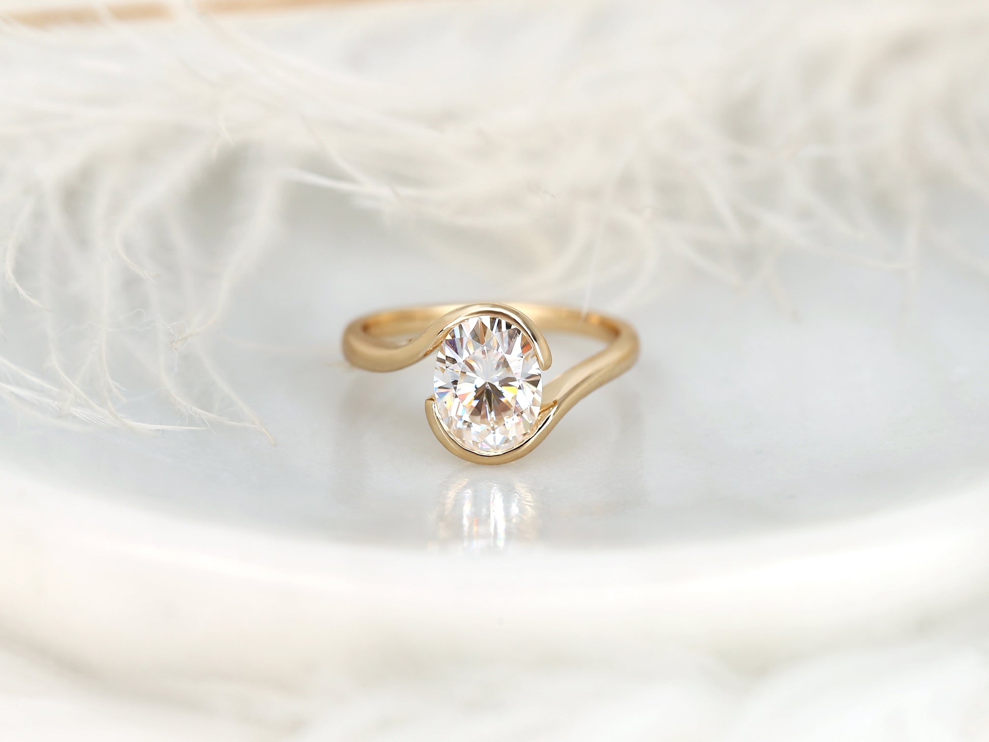 2 CT Emerald Pave Moissanite Engagement Ring