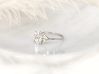 2 CT Emerald Pave Moissanite Engagement Ring