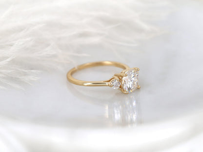 2 CT Emerald Pave Moissanite Engagement Ring