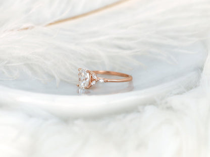 2 CT Emerald Pave Moissanite Engagement Ring