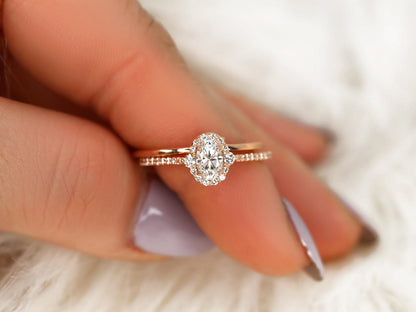 3.0 CT Elongated Cushion Solitaire Moissanite Diamond Bridal Ring Set