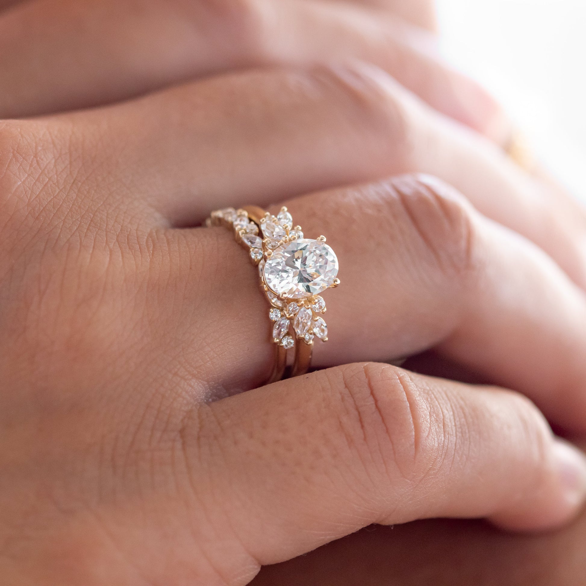 2 CT Round Three Stones Lab Grown Diamond Engagement Ring