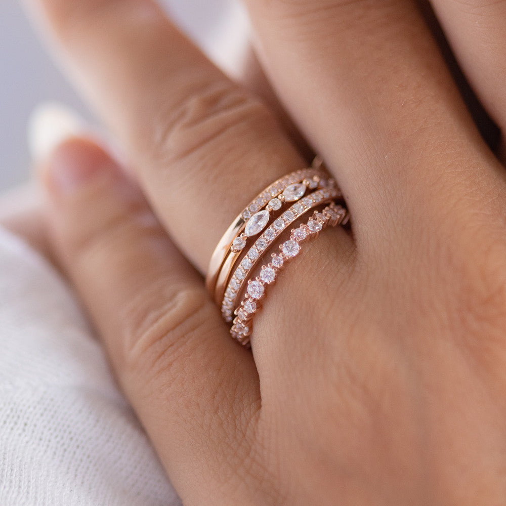 0.37 CT Round Full Eternity Lab Grown Diamond Wedding Band